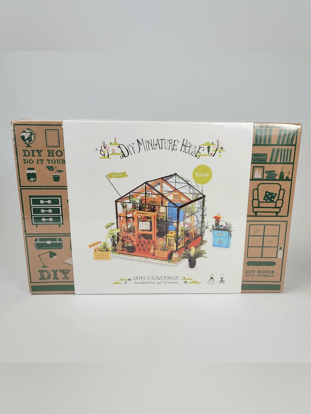 Rolife Cathy’s Flower House DG104 1:24 DIY Miniature Flower House Kit 14+ NEW